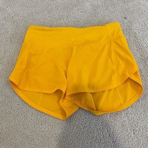 NWOT Lululemon speed ups! 4 inch mid rise!
